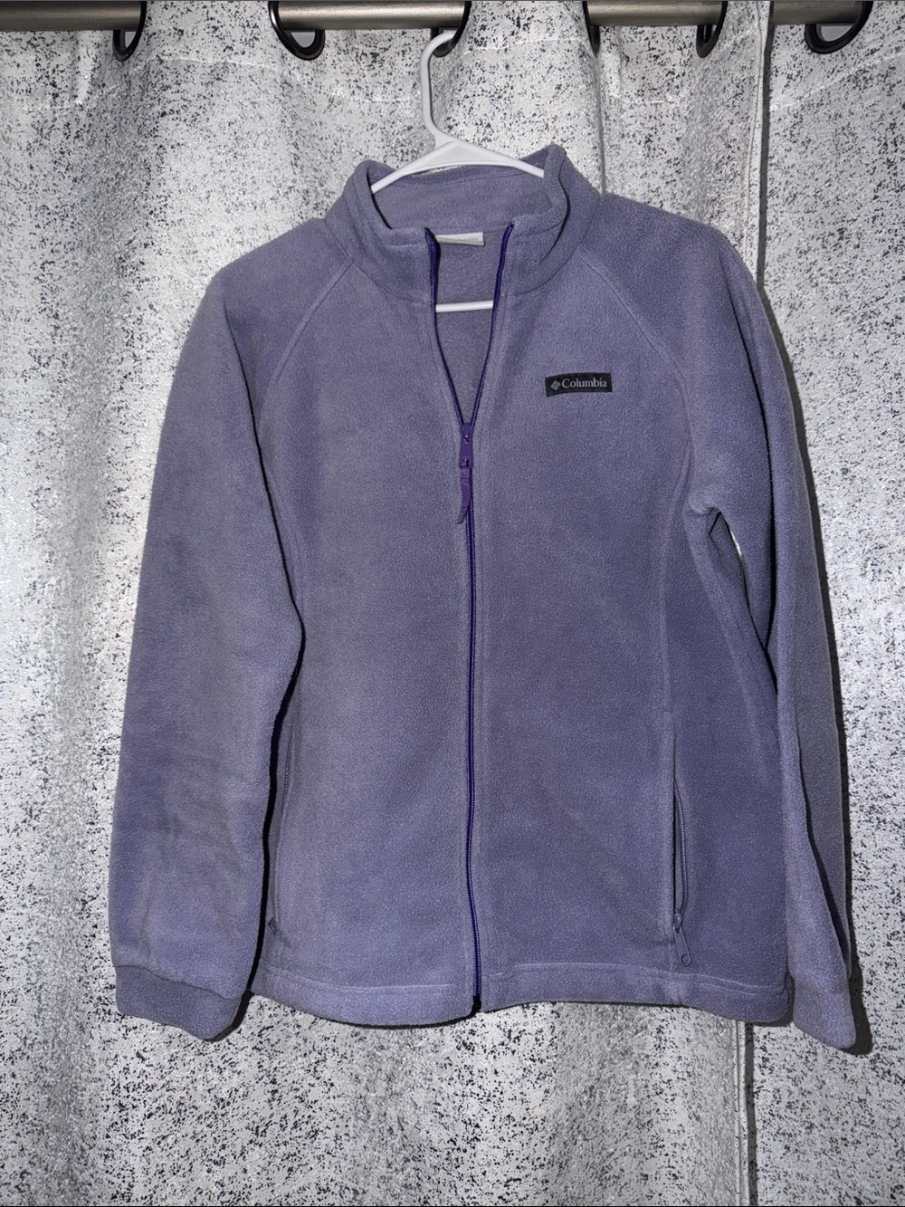 Columbia Purple Full-Zip Fleece Jacket